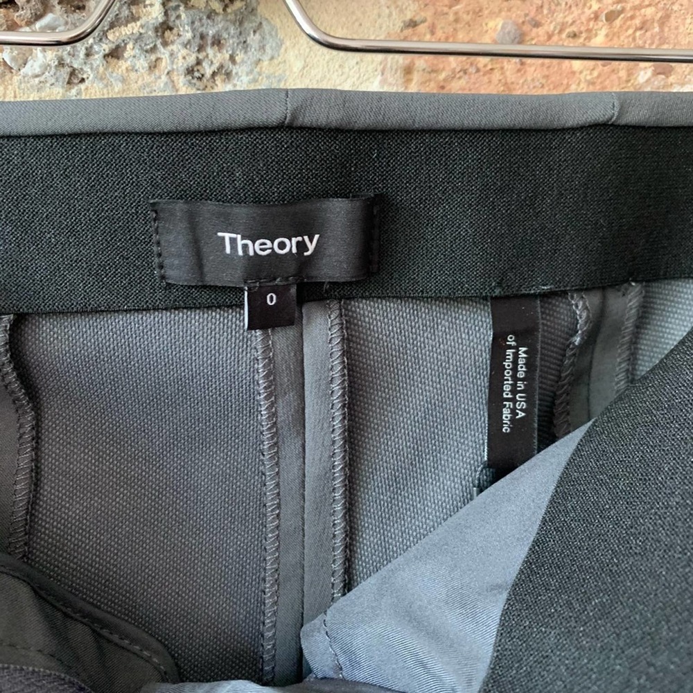 NWT Theory Tennyson Ankle Length Slim Dress Pant 0 - Picture 3 of 12